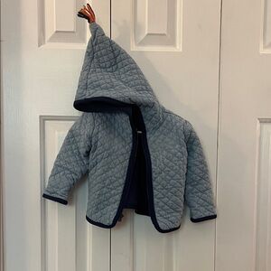 Hanna Andersson Quilted Blue Kids Puffer Jacket
